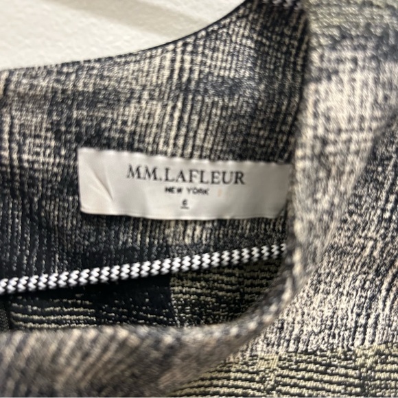 M.M. Lafleur The Shirley Dress 6 Scratch Plaid Matcha gray white black - Picture 8 of 10